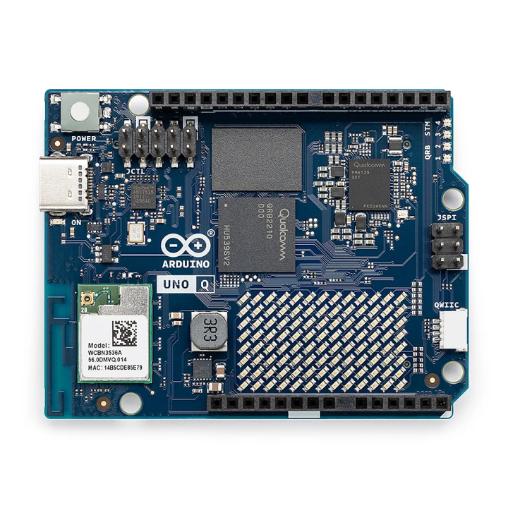 Arduino UNO Q, вигляд зверху