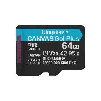 Kingston Canvas Go! Plus Gen4 64 ГБ без SD-адаптера - вигляд зверху