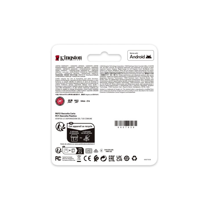 Kingston Canvas Go! Plus Gen4 - зворотний бік упаковки