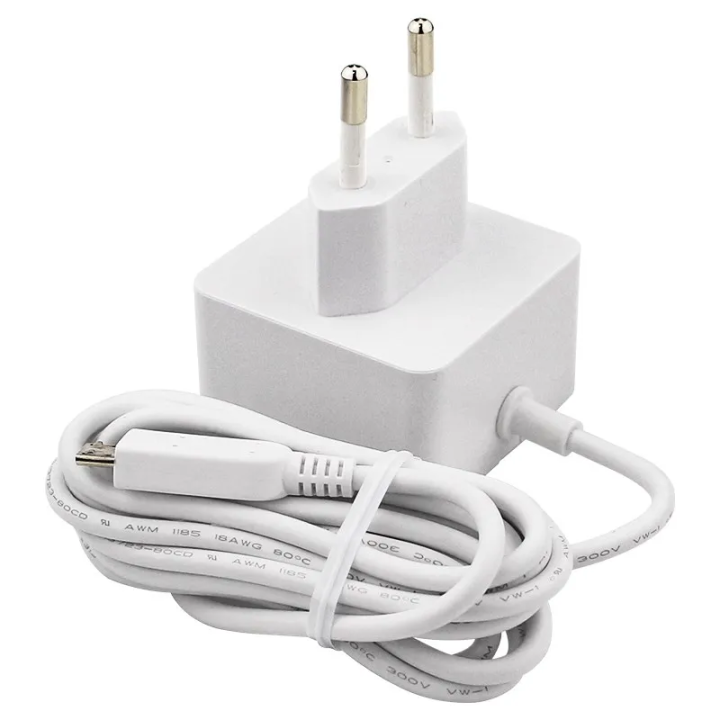 Білий блок живлення Raspberry Pi 12.5W із кабелем microUSB - штекер EU