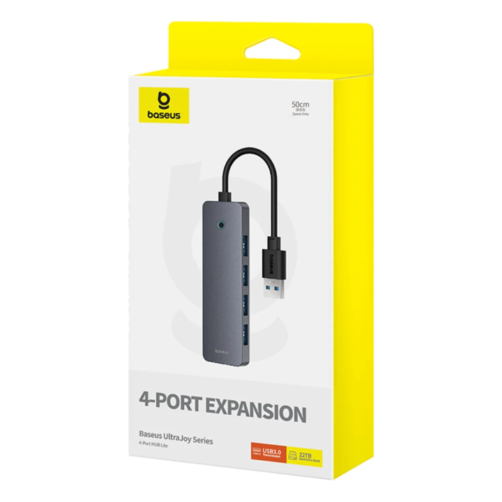 Упаковка Baseus UltraJoy Lite, USB-A, 50 см, Space Grey