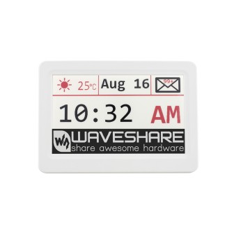 Білий корпус Waveshare 7.5inch e-Paper Case з дисплеєм