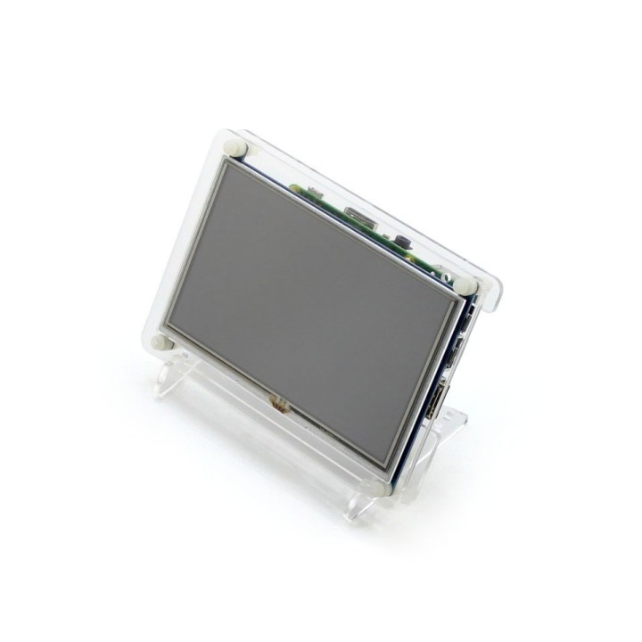 Прозорий корпус Waveshare для 5inch HDMI LCD (B) з дисплеєм на підставці