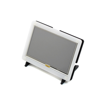Чорно-білий корпус Waveshare для 5inch HDMI LCD з дисплеєм на підставці