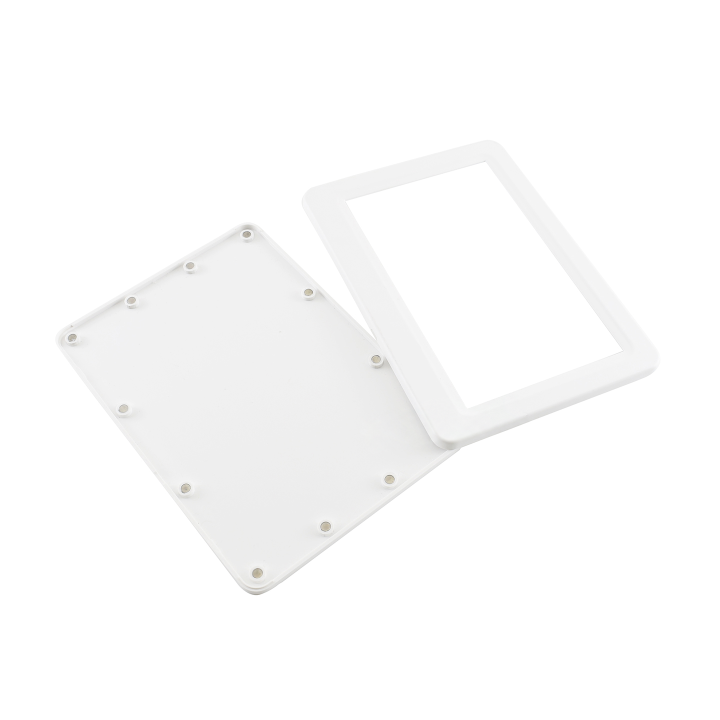Корпус Waveshare 7.5inch e-Paper Case у розібраному вигляді - рамка та основа з магнітами