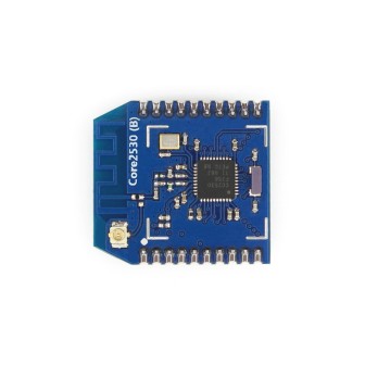 Core2530 (B) Waveshare - вигляд зверху, CC2530, PCB-антена та роз’єм IPEX