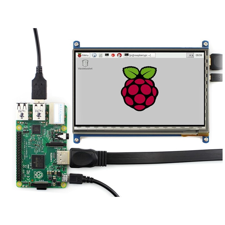 Дисплей сенсорный Waveshare 7'' Raspberry Pi