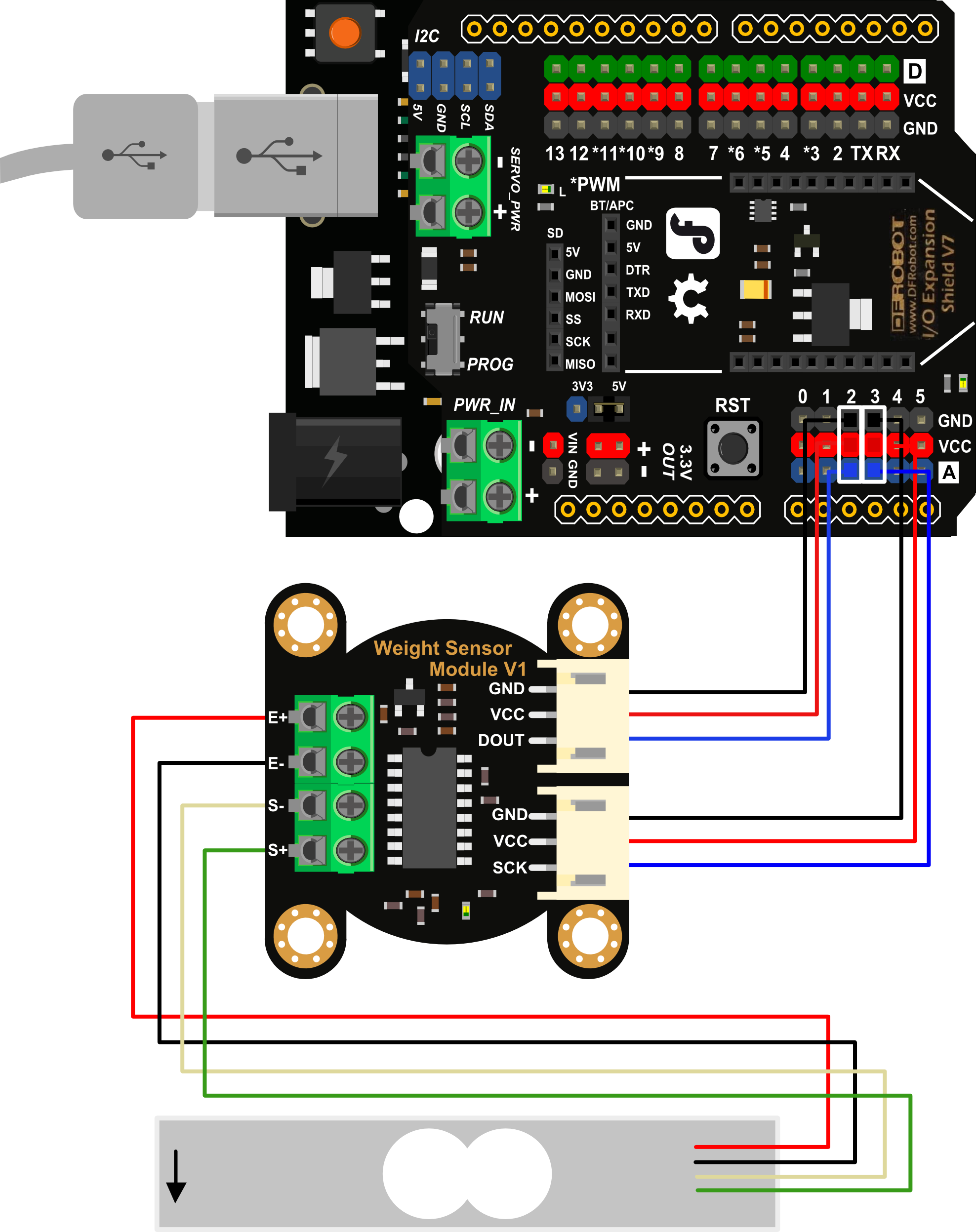 Arduino датчик веса